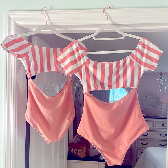 Mommy&Me (or sister & me) SWIMSUITS in EXCELLENT CONDITION! SM adult, 7-8 child - Picture 3 of 3